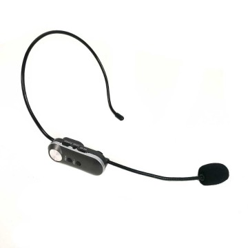 Microfono inalambrico de diadema cuadruple con receptor UHF