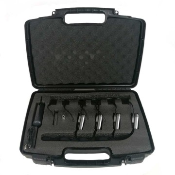 Microfono inalambrico de diadema cuadruple con receptor UHF