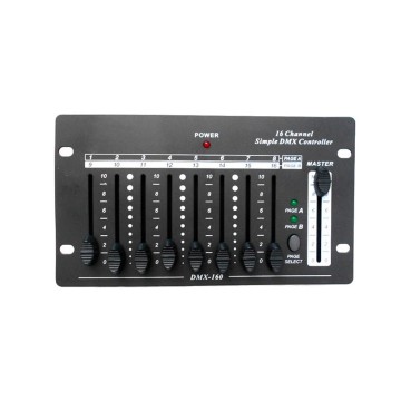 Mesa controlador 16 canales DMX160