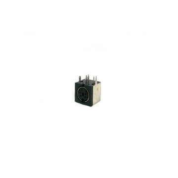 Conector minidin 5 pines hembra chasis circuito impreso ( E-S50E)